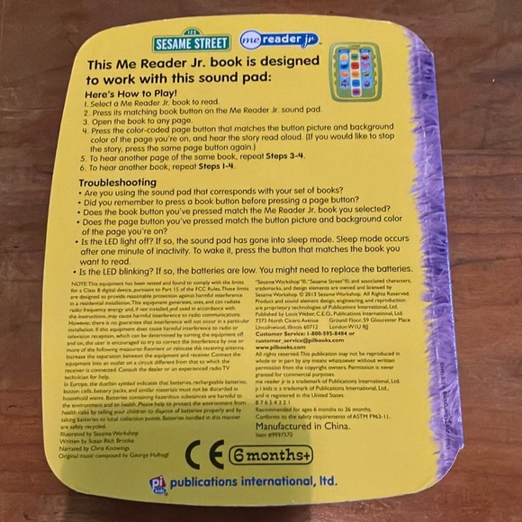 Sesame Street Me Reader Jr. Book Set - great books & can work with a sound pad - Picture 4 of 16